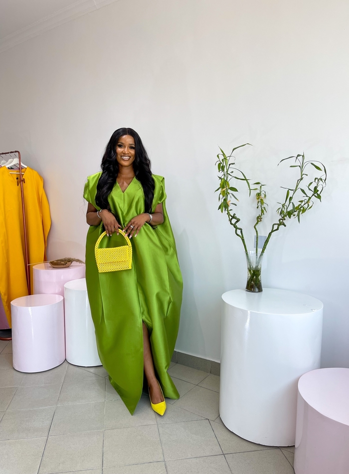 Ulonna Lime Green Kaftan African Kaftan Dress Bubu Dress For Women Women Kaftan African Boubou Gown