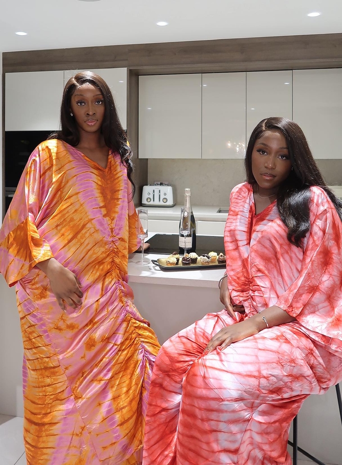 Shola Kaftan Tie Dye Dress