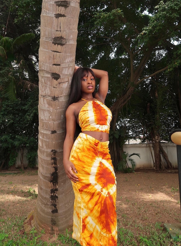 Ifeyinwa Two Piece Tie Dye set African Dress styles, African