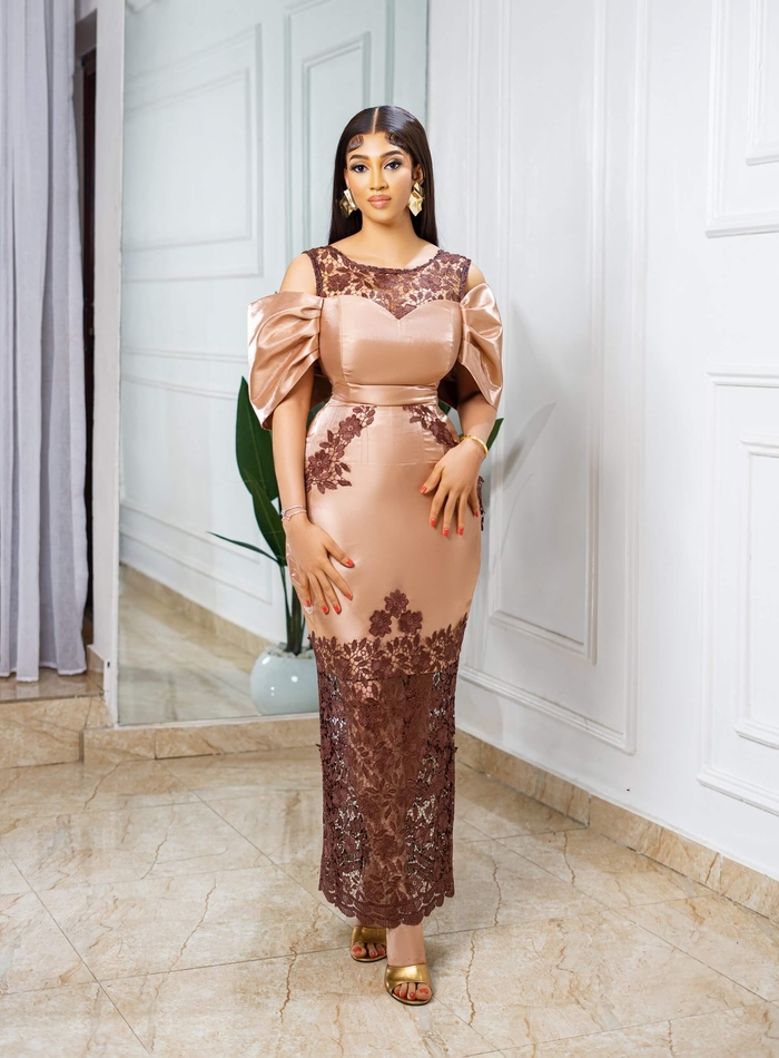 Lillian Brown Fitted Gown