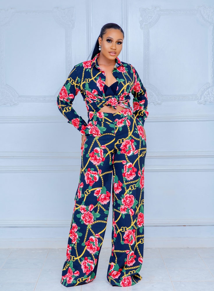 Silk Palazzo pant and shirt (FLOWER) - African Dress styles, African  Fashion, Modern African Wear, Trendy African