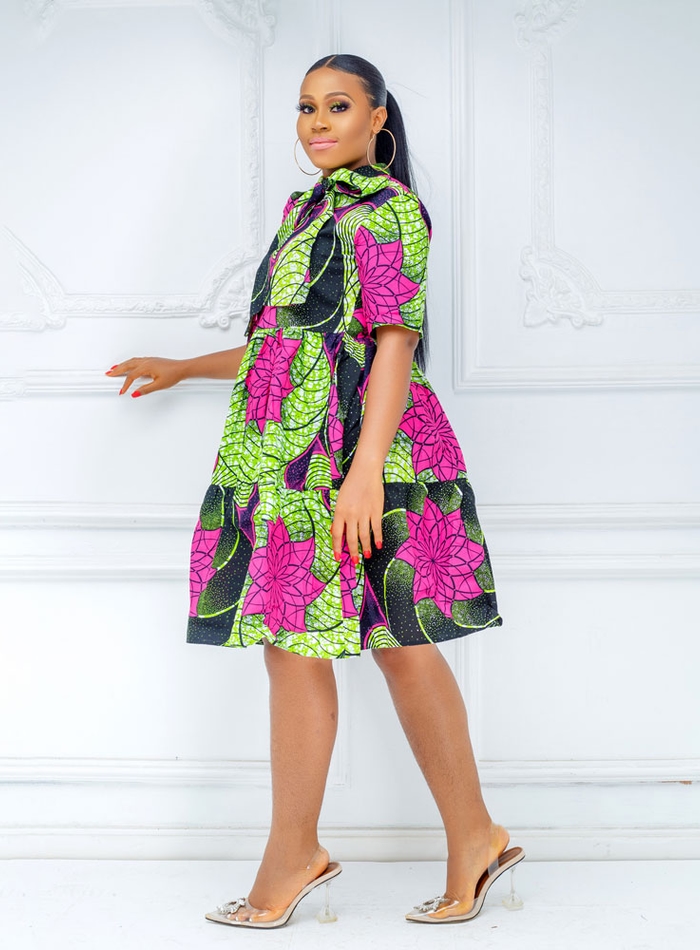 Ankara shop swing dress