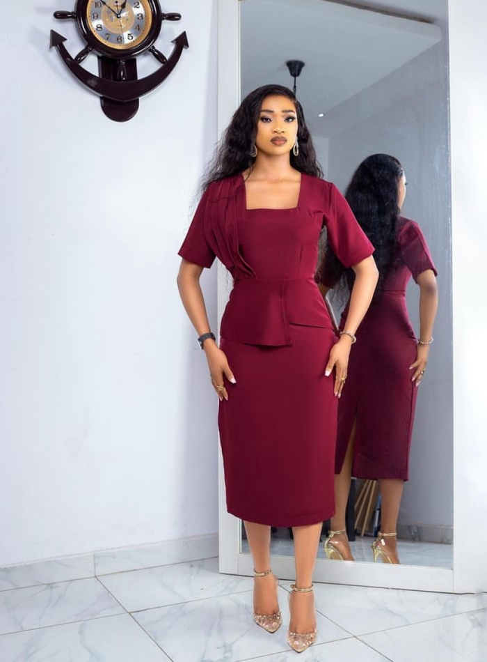 Leila Corporate Dress African Dress styles African Fashion Modern African Wear Trendy African Fashion