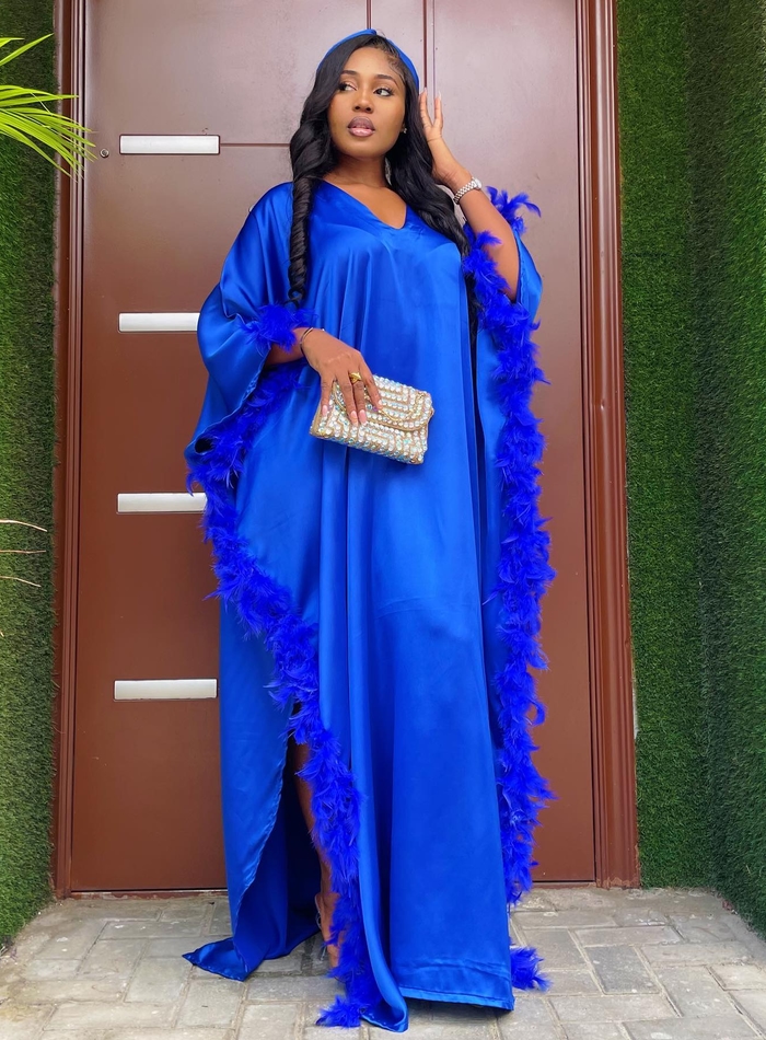 Amira Boubou White Gown