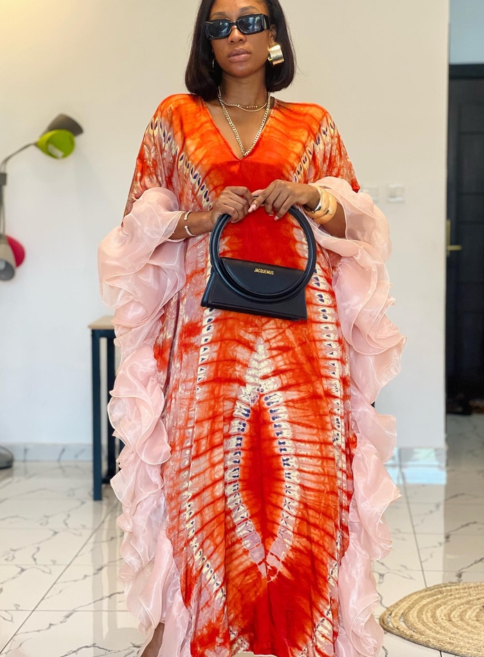 Classy Anna Adire Dress - African Kaftan Dress, Bubu Dress For Women ...