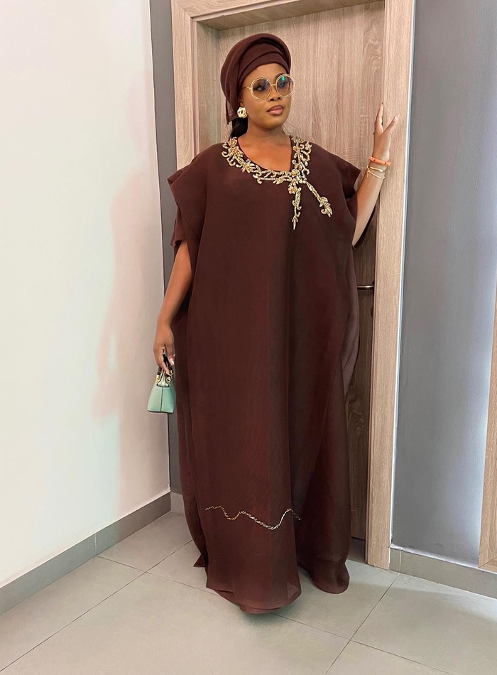 Rich Aunty Bubu Dress Lucky Brown