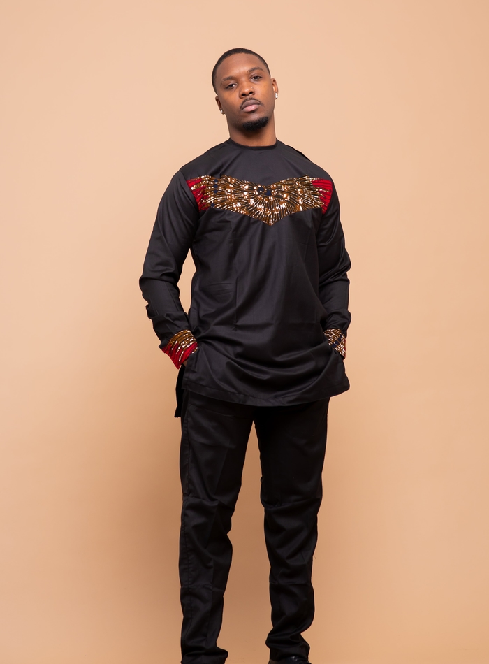 Colton Ankara 2 Piece Men Shirt And Trouser