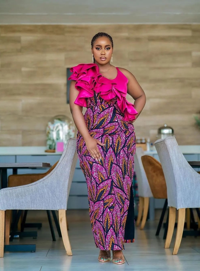 Curvy African Gown Plus Size