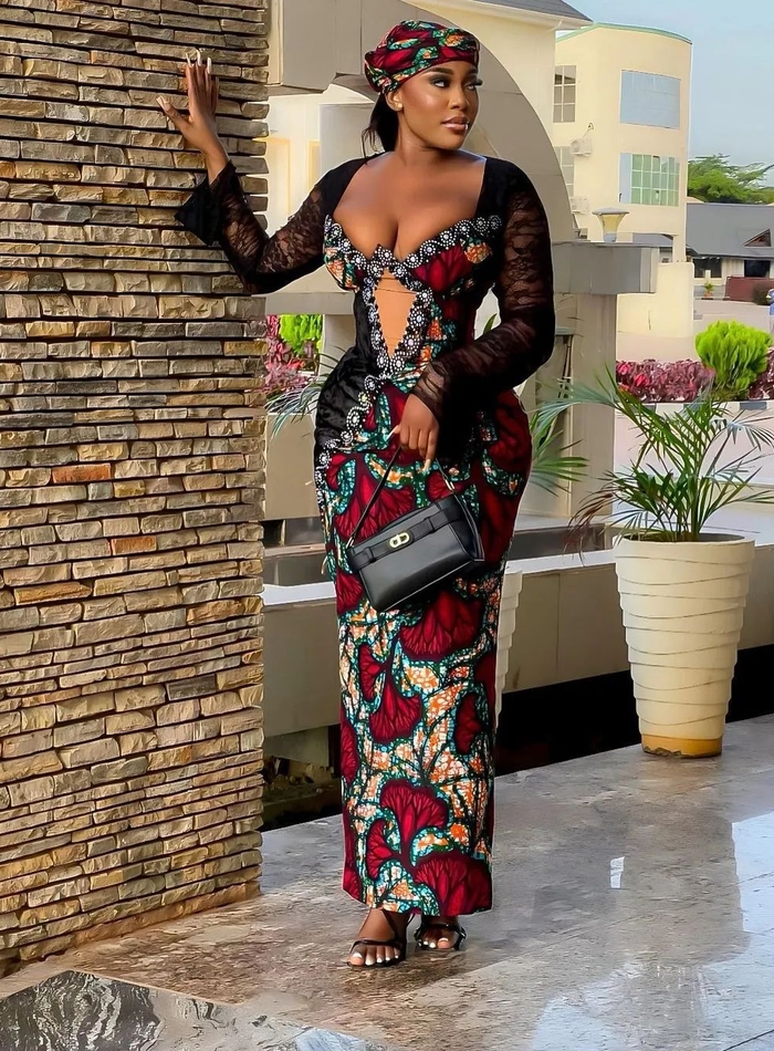 Fitted ankara 2024 gown styles