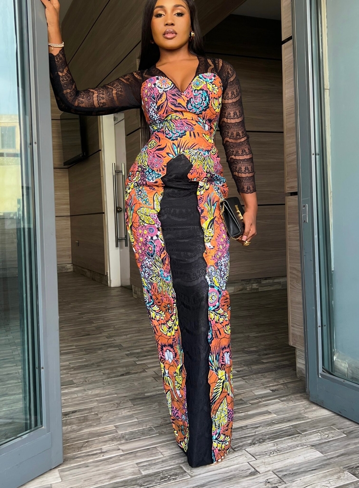 HOT Sleeve Flare Hand Ankara Styles Ankara Style With Long